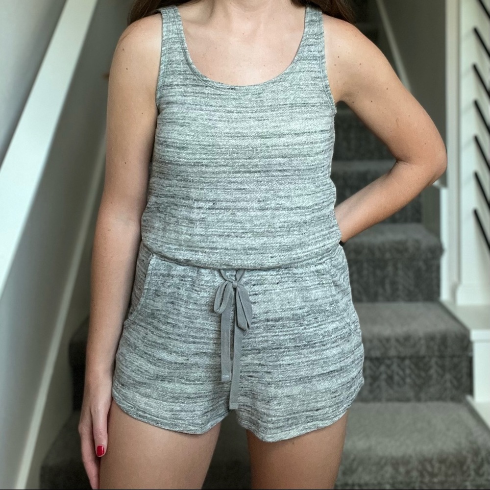 Mossimo Heather Gray Lounge Romper